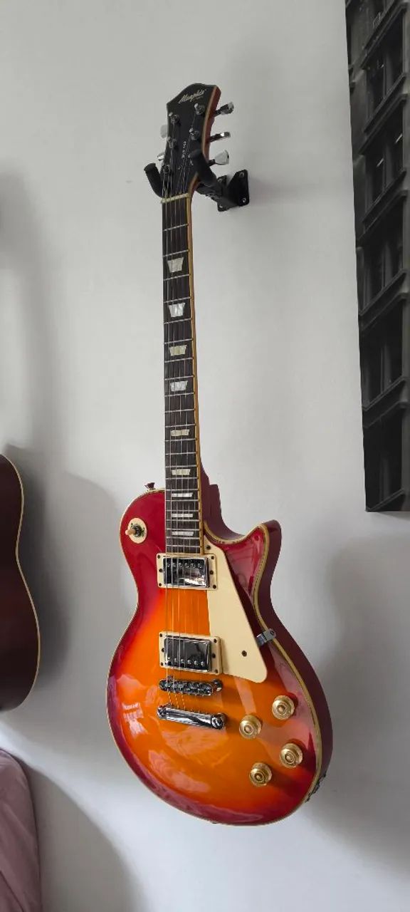 Guitarra Les Paul Memphis MLP-100 - Clássica, potente e pronta pra tocar! - Foto 4