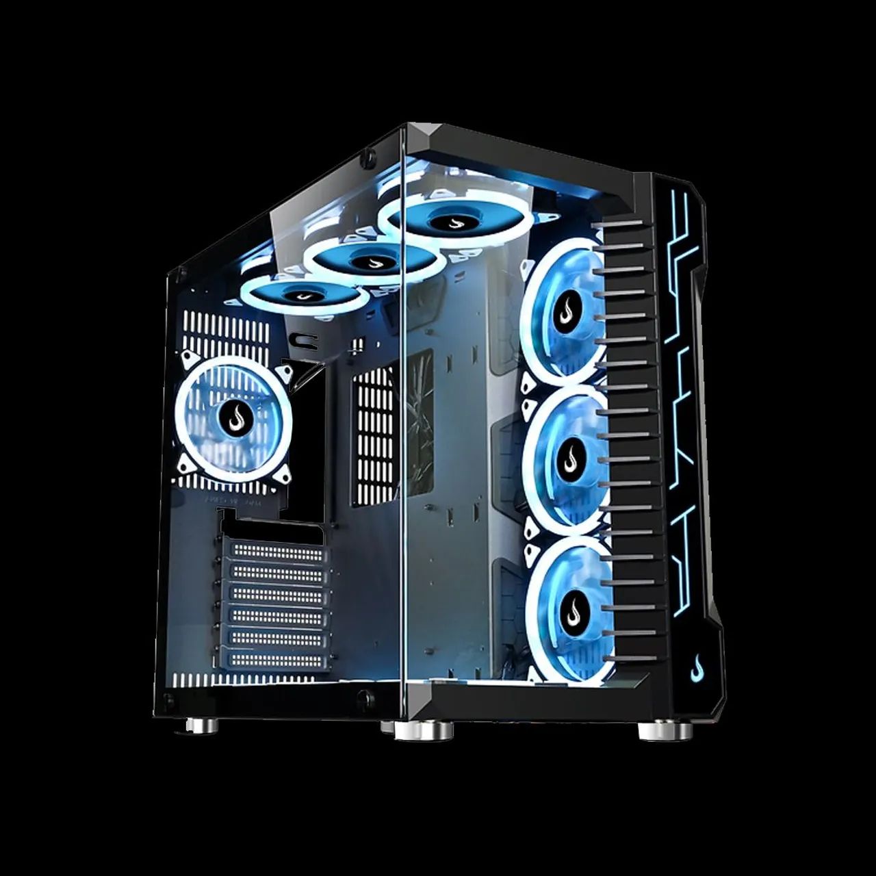 Gabinete Rise Mode Galaxy Glass Black - Foto 3