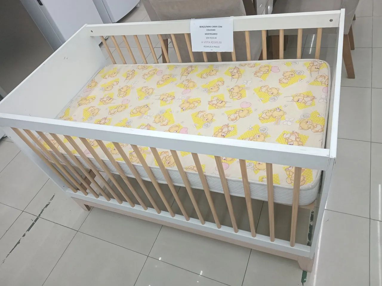 BERÇO +COLCHAO MOSTRUÁRIO 