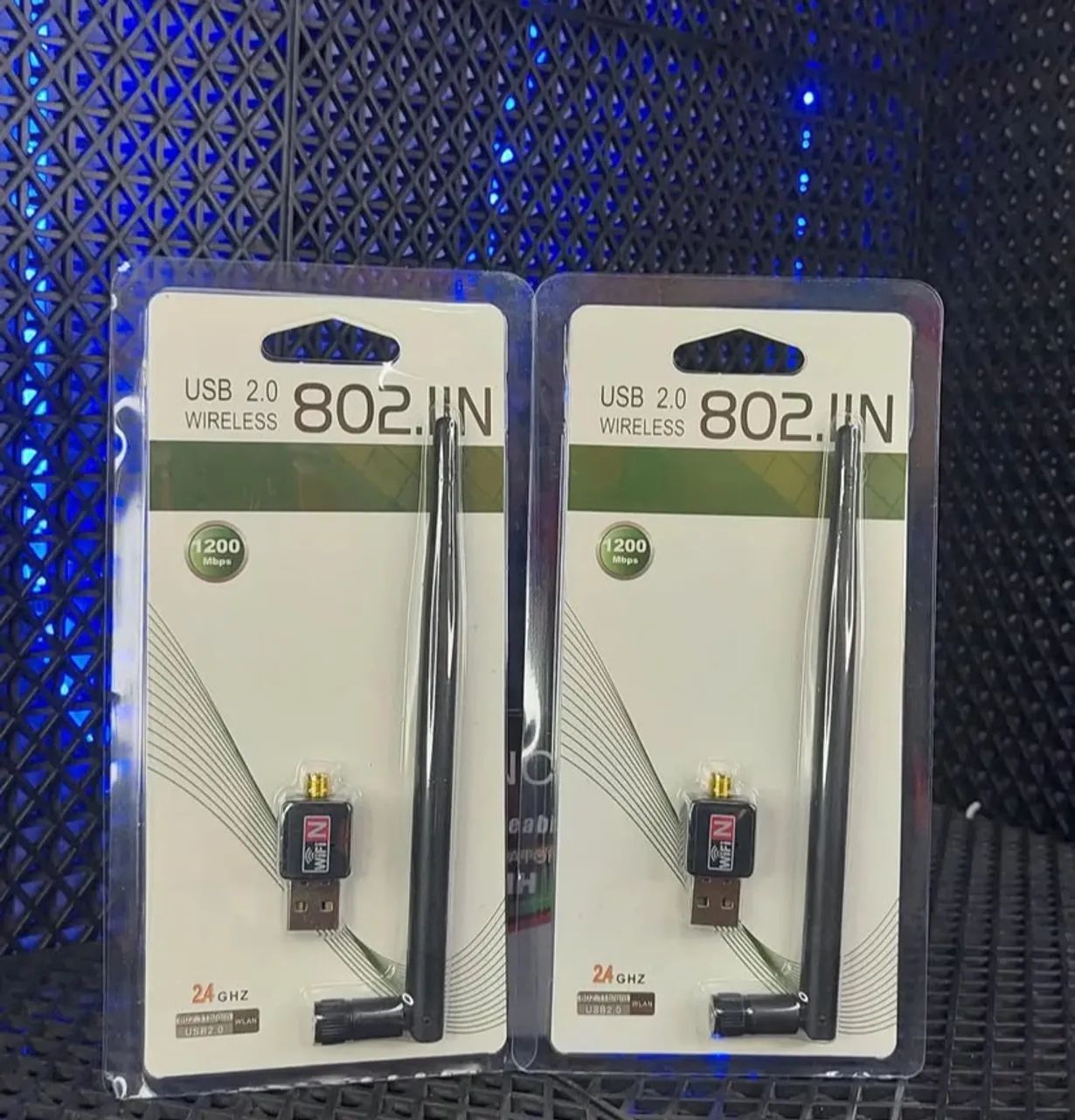 Adaptador Wi-Fi USB 802.11N 1200Mbps com Antena