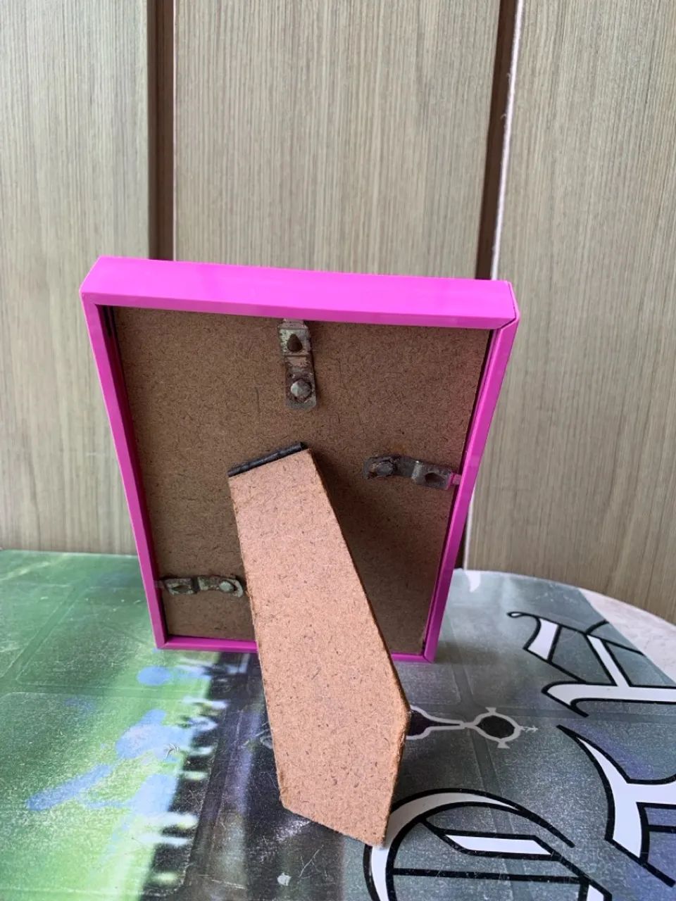 Quadro Moldura Rosa 11x16 Médio Ótimo Estado  - Foto 2
