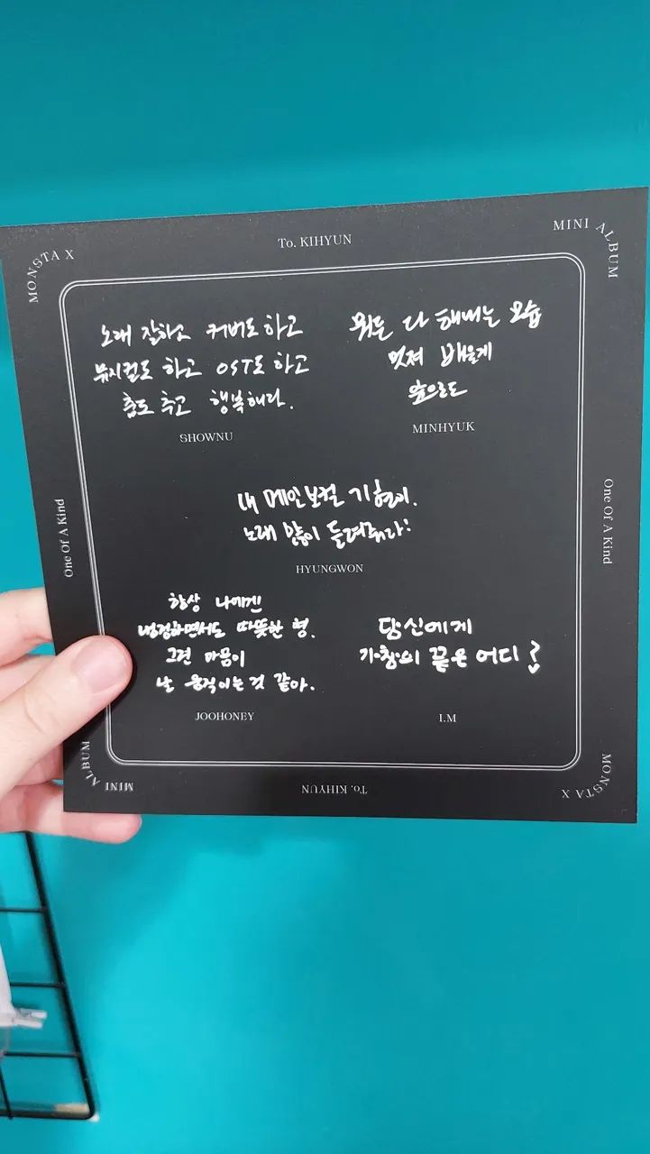 Polaroids + Post Card Kihyun Monsta X  - Foto 3