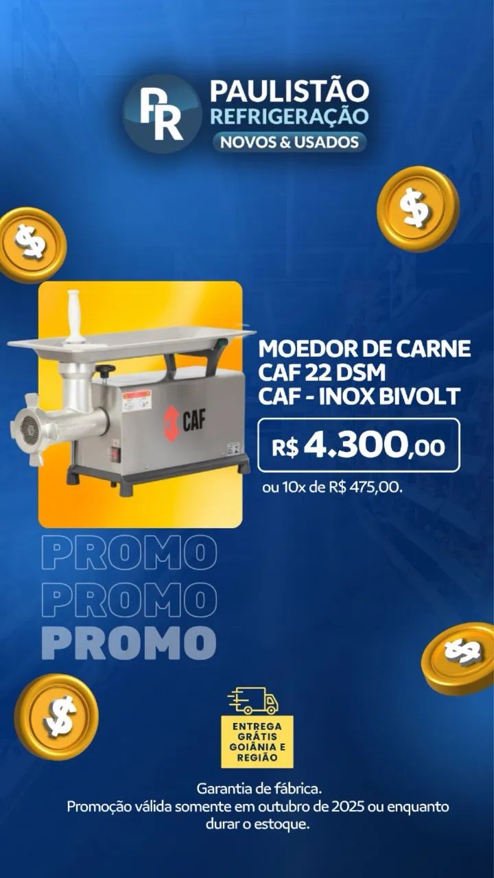 Moedor de carne industrial CAF boca 22