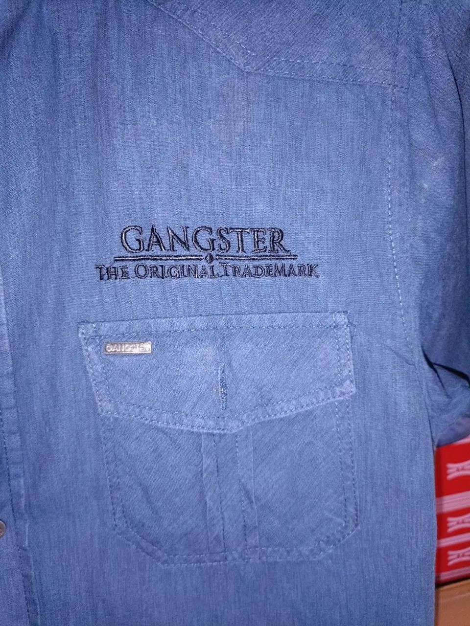 Camisa Gangster - Azul - Foto 2