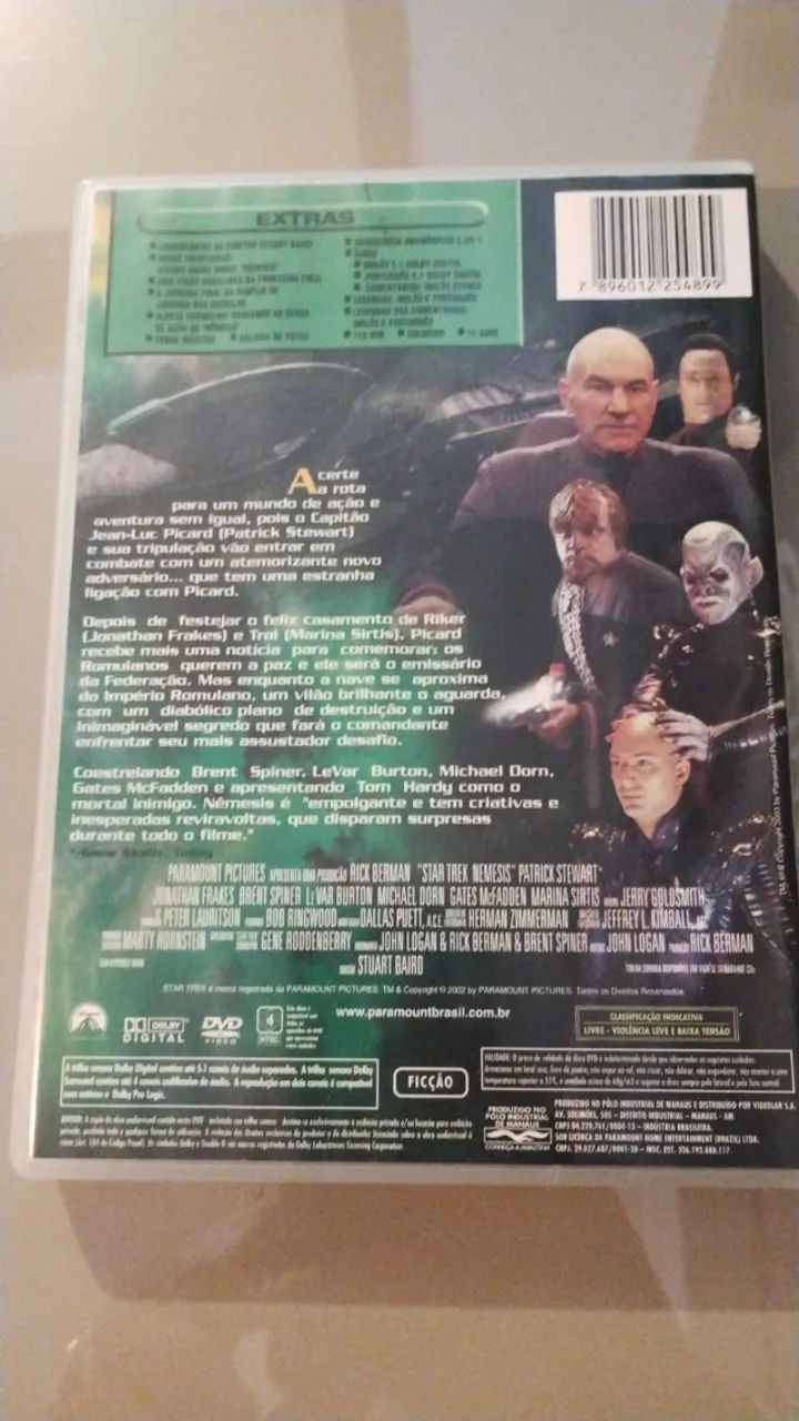 DVD de "Jornada nas Estrelas: Nêmesis" - Foto 2
