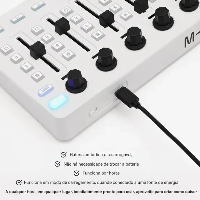 Mixer Sem Fio BT SMC-Mixer 43 Botões para Instrumentos Eletroacústicos - M-Vave - Foto 4
