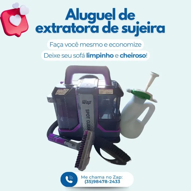 Aluguel de extratora Wap Spot Clean