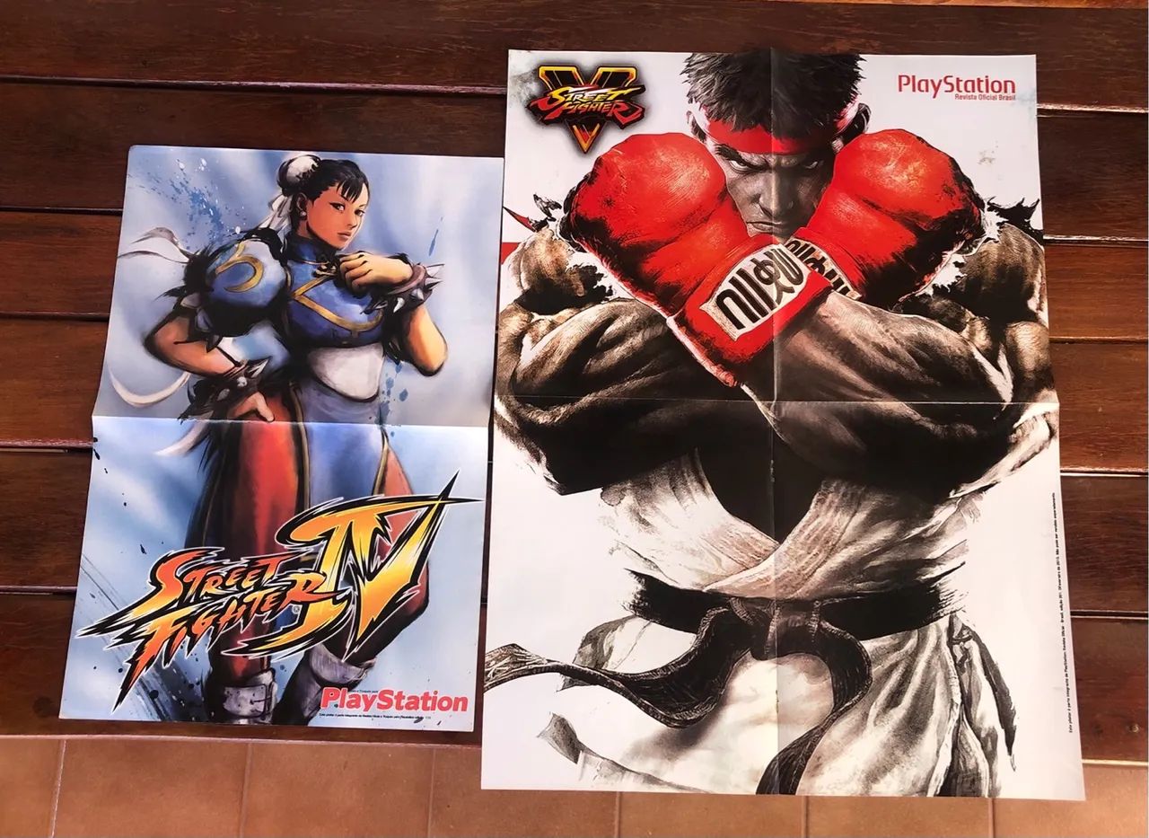 Pôsteres Street Fighter IV e V 