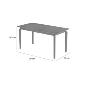 Mesa de Jantar Alegra 120×80 + 4 Cadeiras- Entrega Rápida - Foto 3