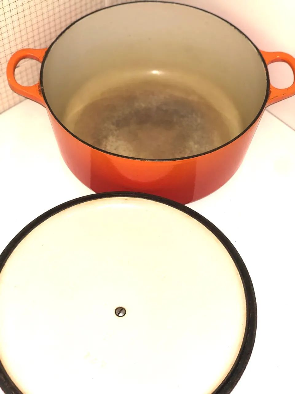 Panela de Ferro Fundido Le Creuset Laranja Tamanho 24  - Foto 4