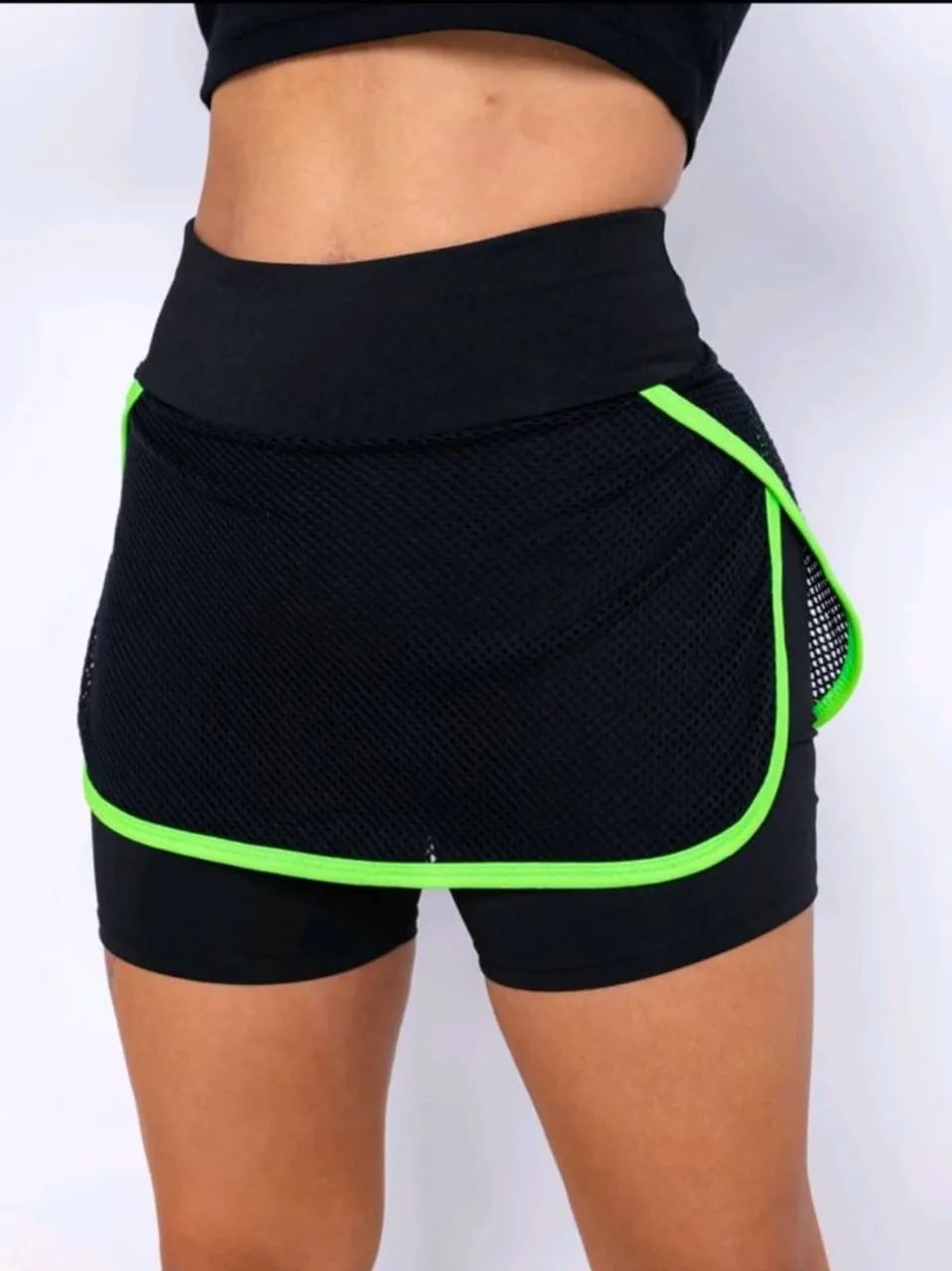 Saia de corrida com short embutido - Foto 3
