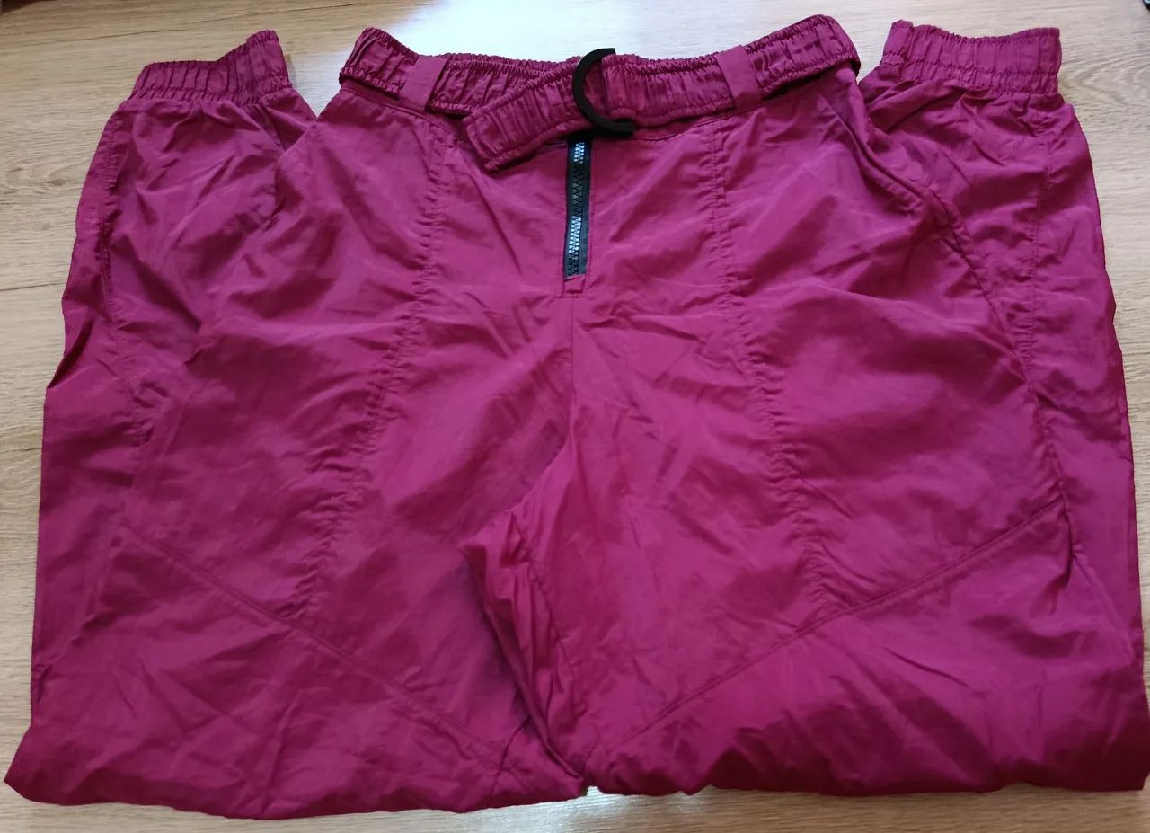 Calça Obbia Joger Feminina Conservada Vinho M - Foto 2