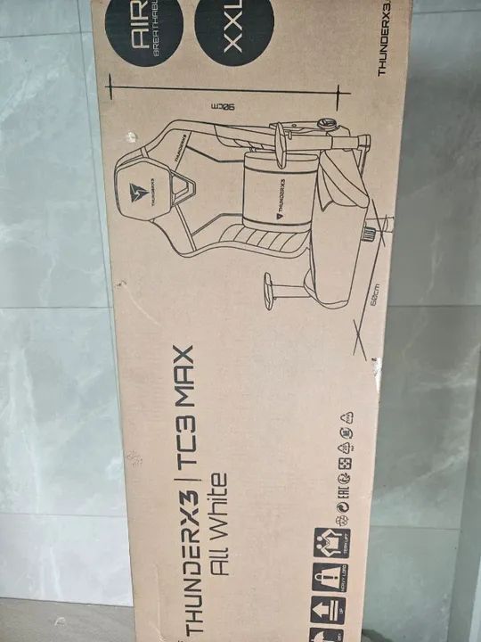 Cadeira Gamer ThunderX3 TC3 Max Branca MAX XXL - Foto 6