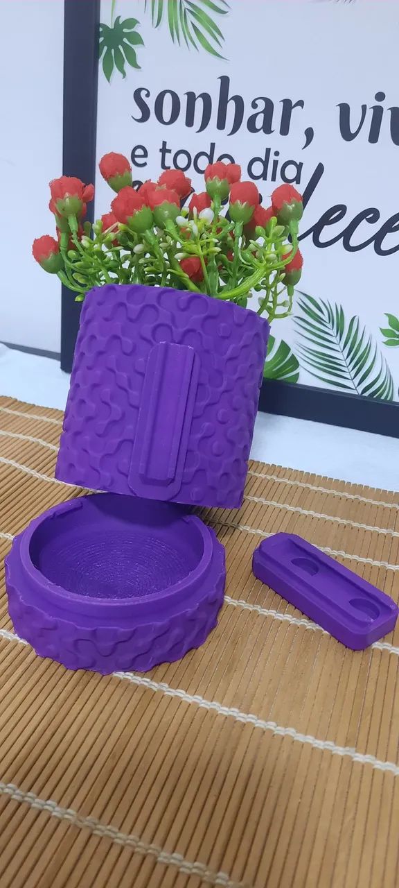 Vaso cachepo com texturas em Impressão 3D.  - Foto 4