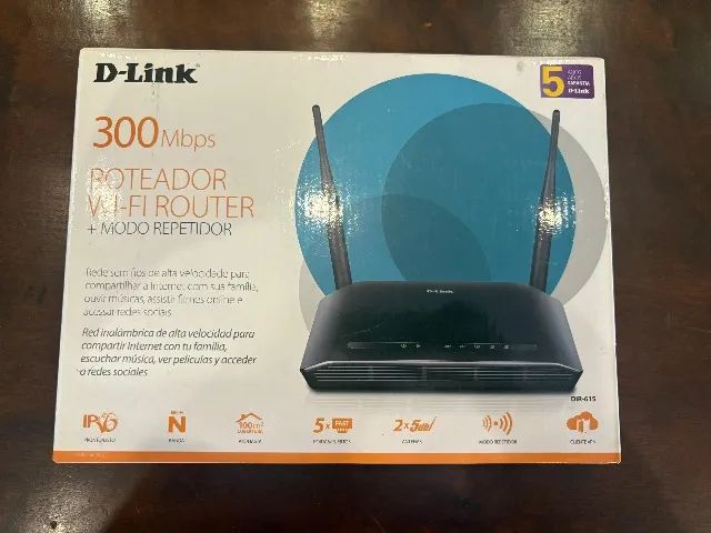 Roteador Wi-Fi Router 300Mbps + Modo Repetidor D-Link
