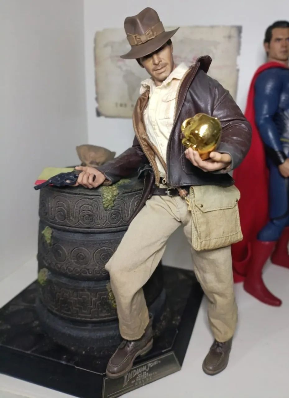 Indiana Jones DX05 Hot Toys Figura De Ação escala 1/6 Hobbies e