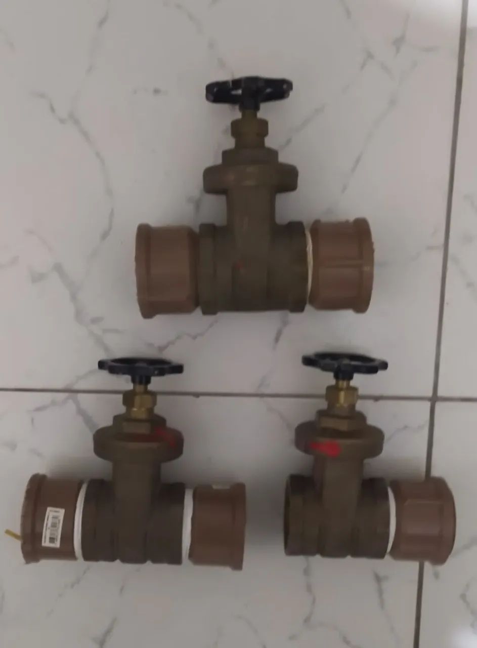 03 Registros de Ferro Docol 2" 50mm 64728762606209120