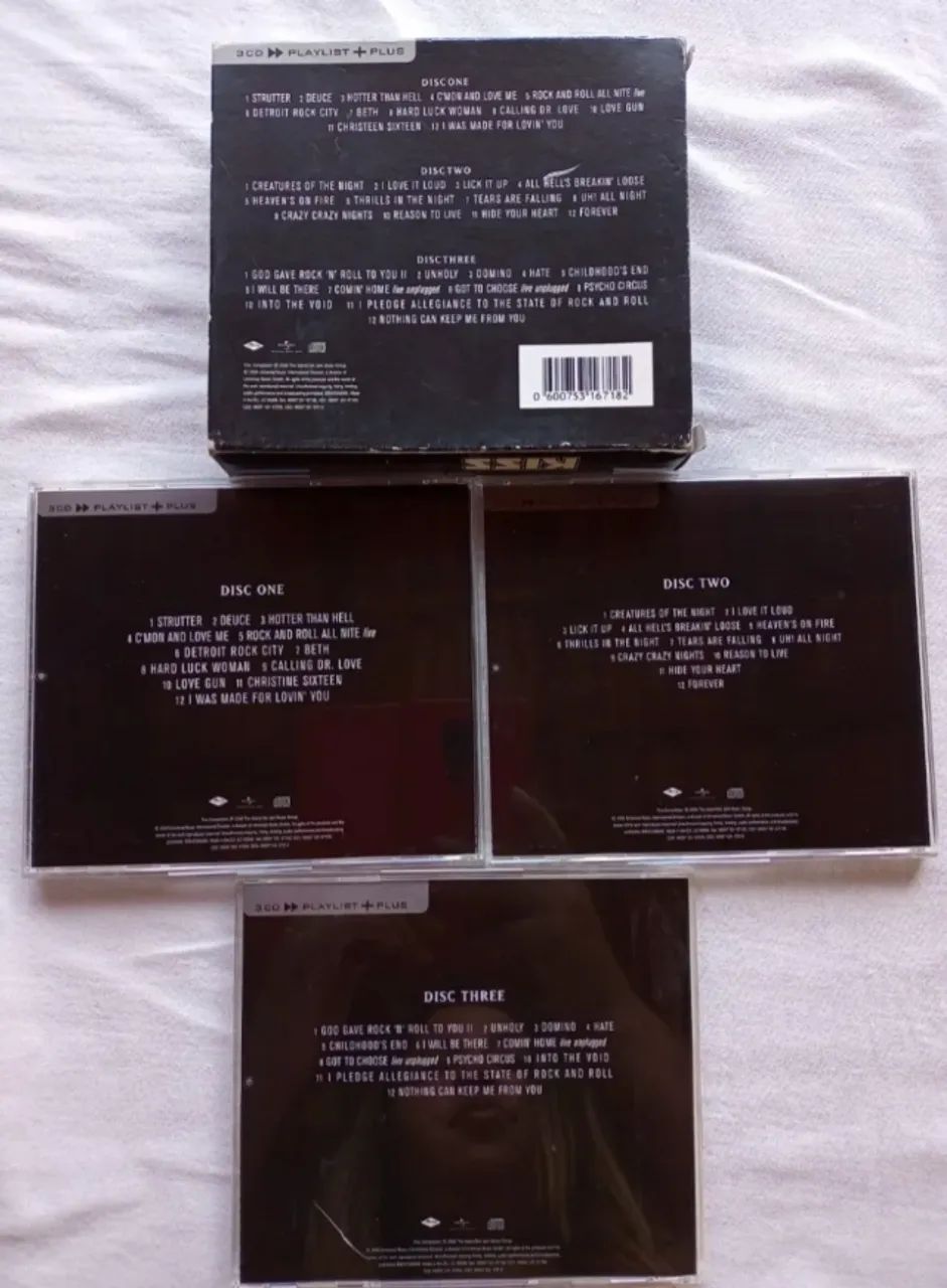Kiss rock CDs box Lp vinil disco heavy metal KISS iron maiden sabbath ozzy rock roll - Foto 2