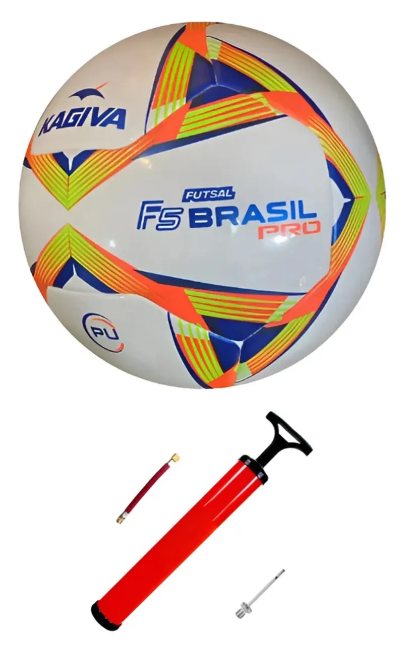 Bola de Futsal Kagiva F5 Brasil Pro + Bomba