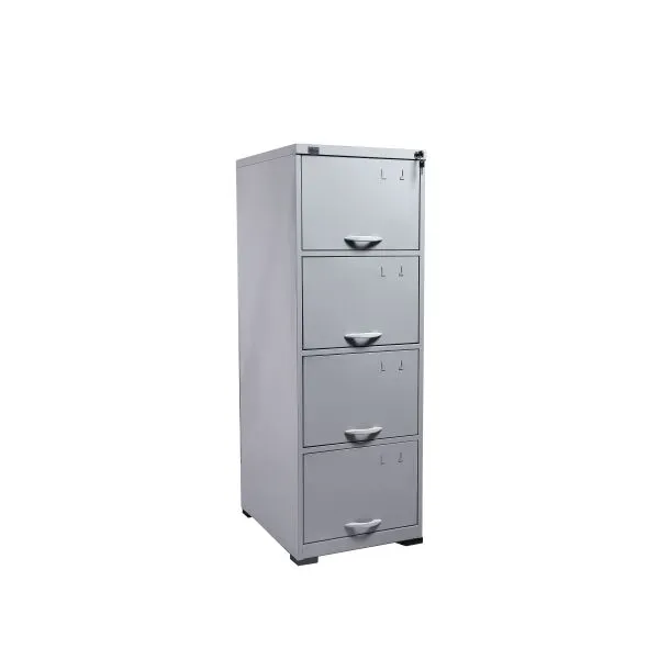 Gaveteiro de Aço 4 Gavetas Cinza