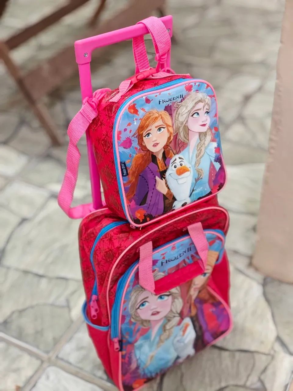 Mochila Frozen II com lancheira - Infantil - Foto 2