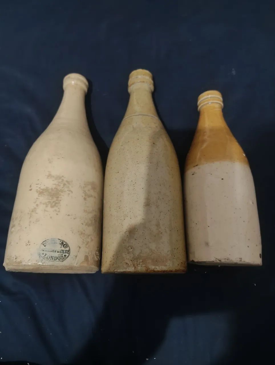 3 Garrafas Antigas de Cerâmica64319182675073120