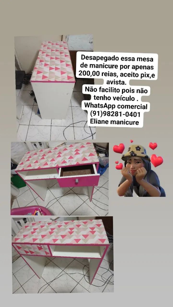 Desapego mesa de manicure 