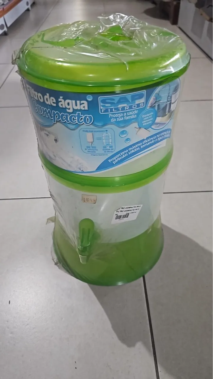 Filtro de Água Compacto SAP - Novo!