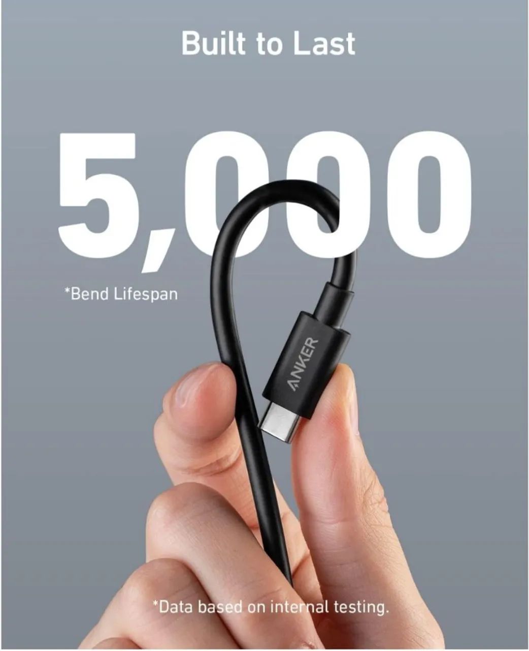 Anker USB-C 240W Cabo de Transferência Dados e Carregamento - Foto 5