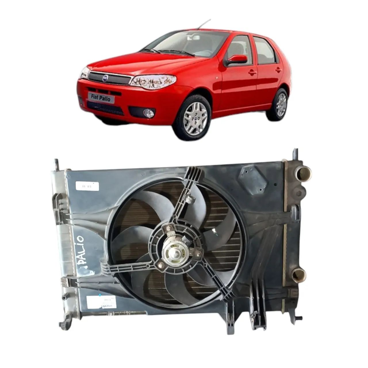 Radiador C/ventoinha Fiat Palio 2005 2013