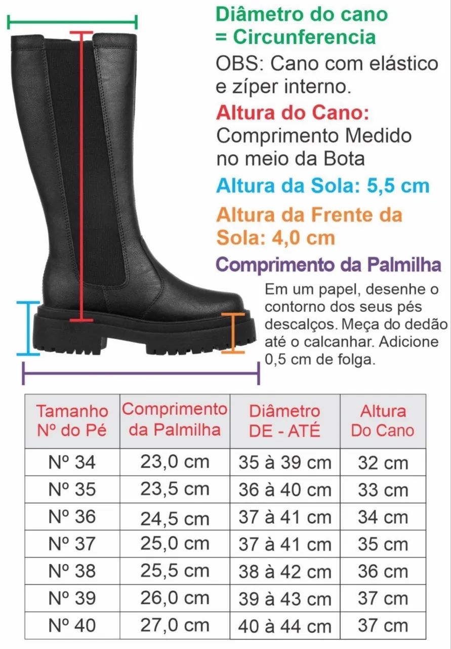 Bota cano longo elastica - Foto 5