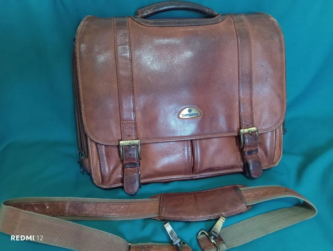Maleta executiva samsonite couro legítimo 