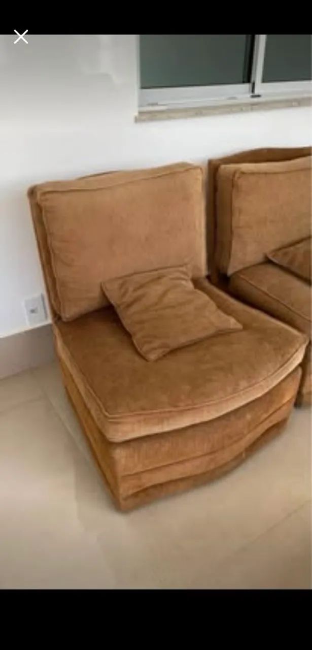 50% OFF kit de 02 poltronas em tecido Grosso  - Foto 2