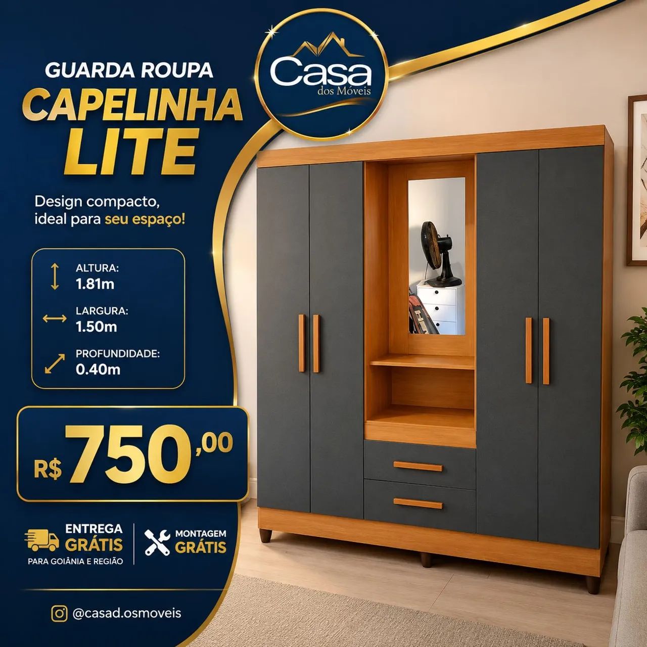 Roupeiro Capelinha Lite 