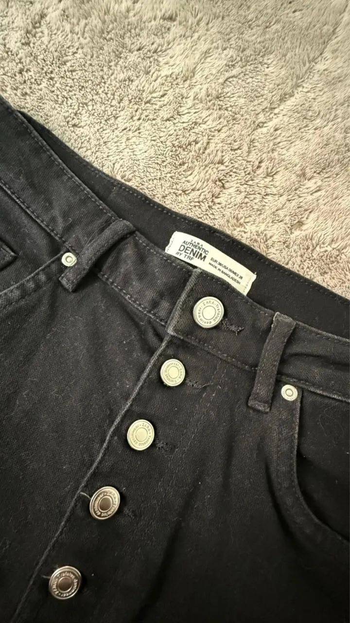 short jeans zara preto  - Foto 2