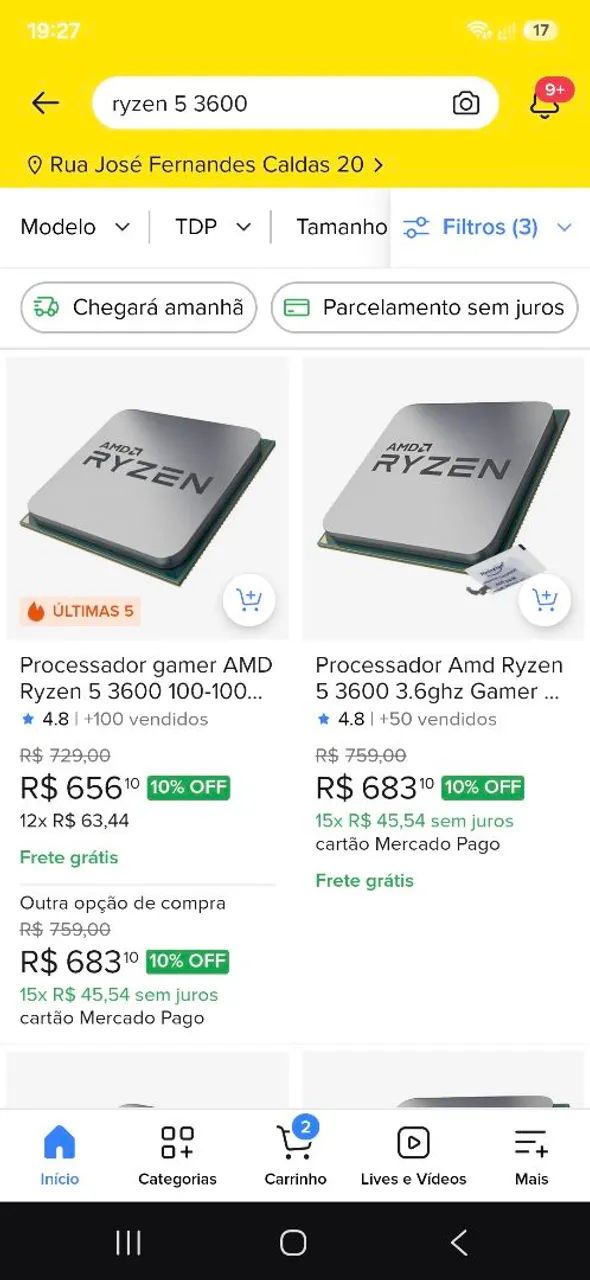 Processador ryzen 5 3600 3.6ghz - Foto 2