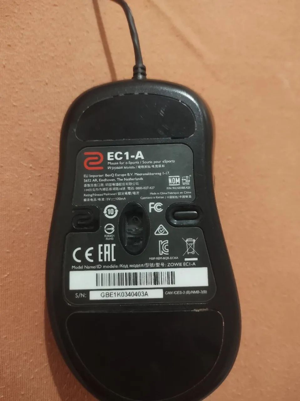 Mouse Gamer Zowie EC1-A (usado) - Foto 3