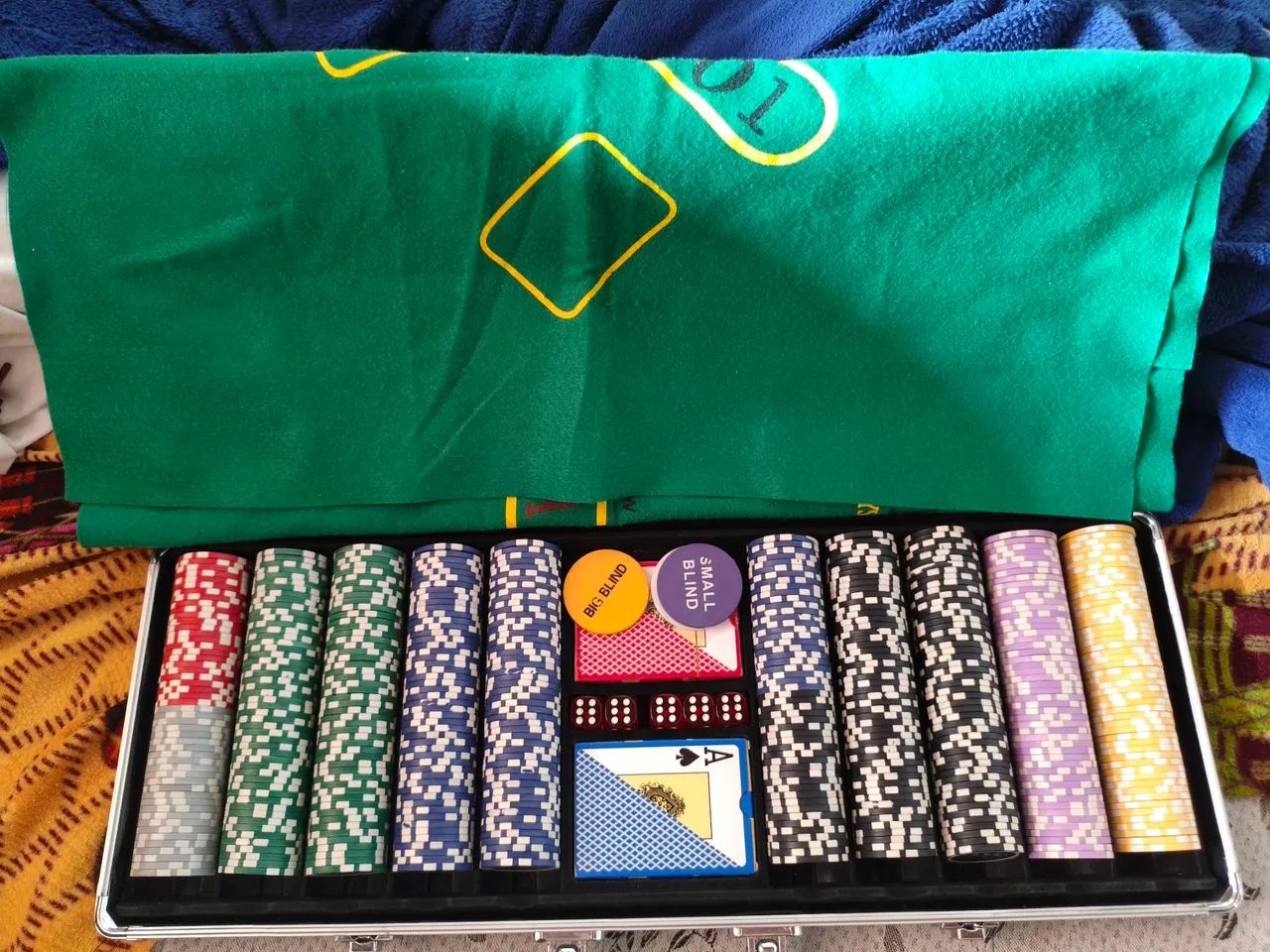 Maleta de poker 500 fichas 