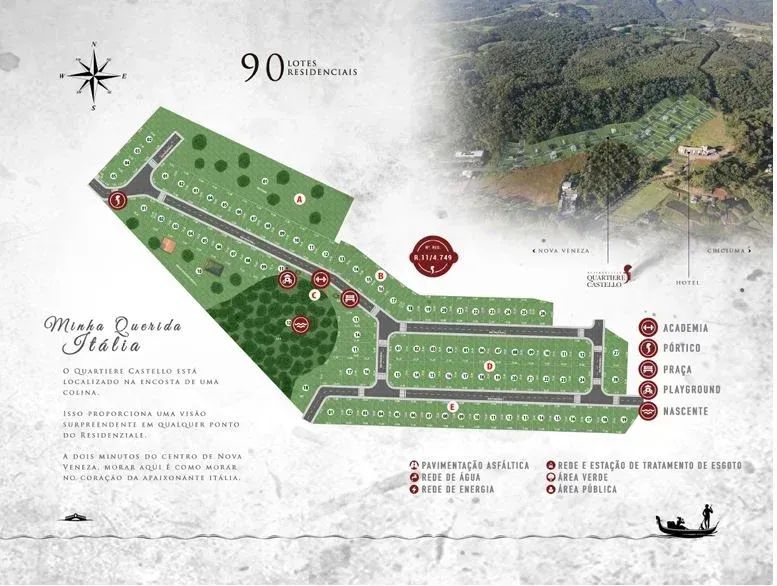 Terrreno com 546m², parcelamento direto, Centro, Nova Veneza - Foto 2