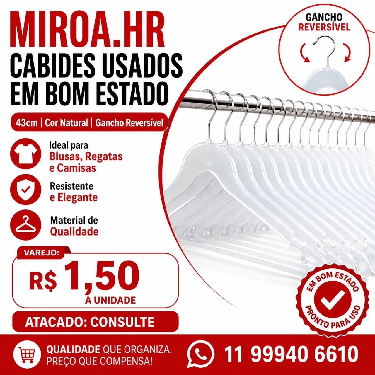Cabides para organizar seu closet  - Foto 2