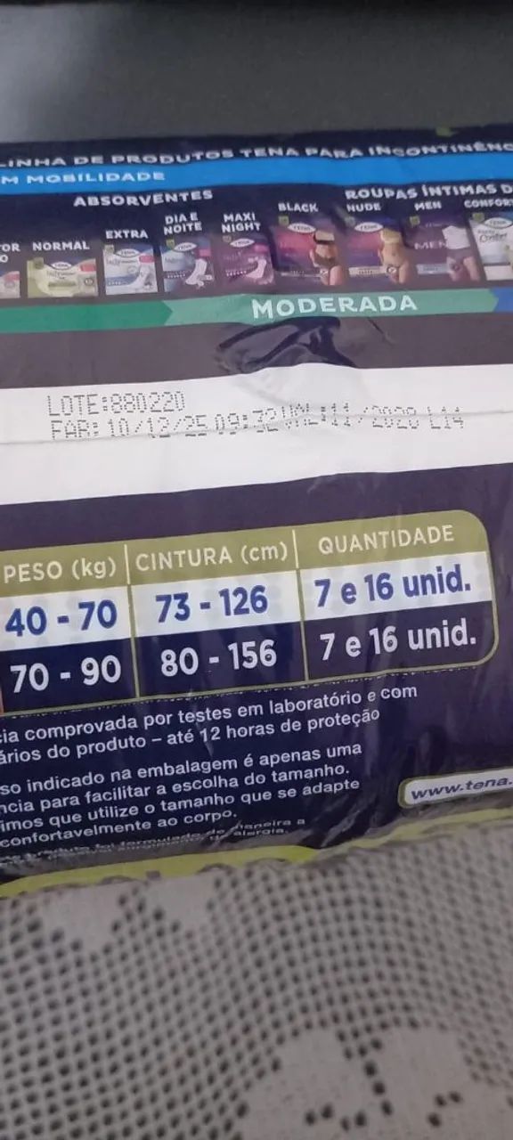 FRALDAS GERIÁTRICAS PACOTE LACRADO VALIDADE 2028 !!!  - Foto 3