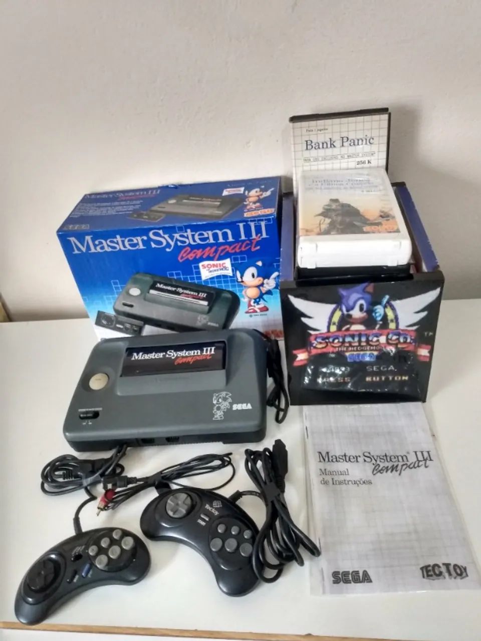 master system 3 original completo mais jogos