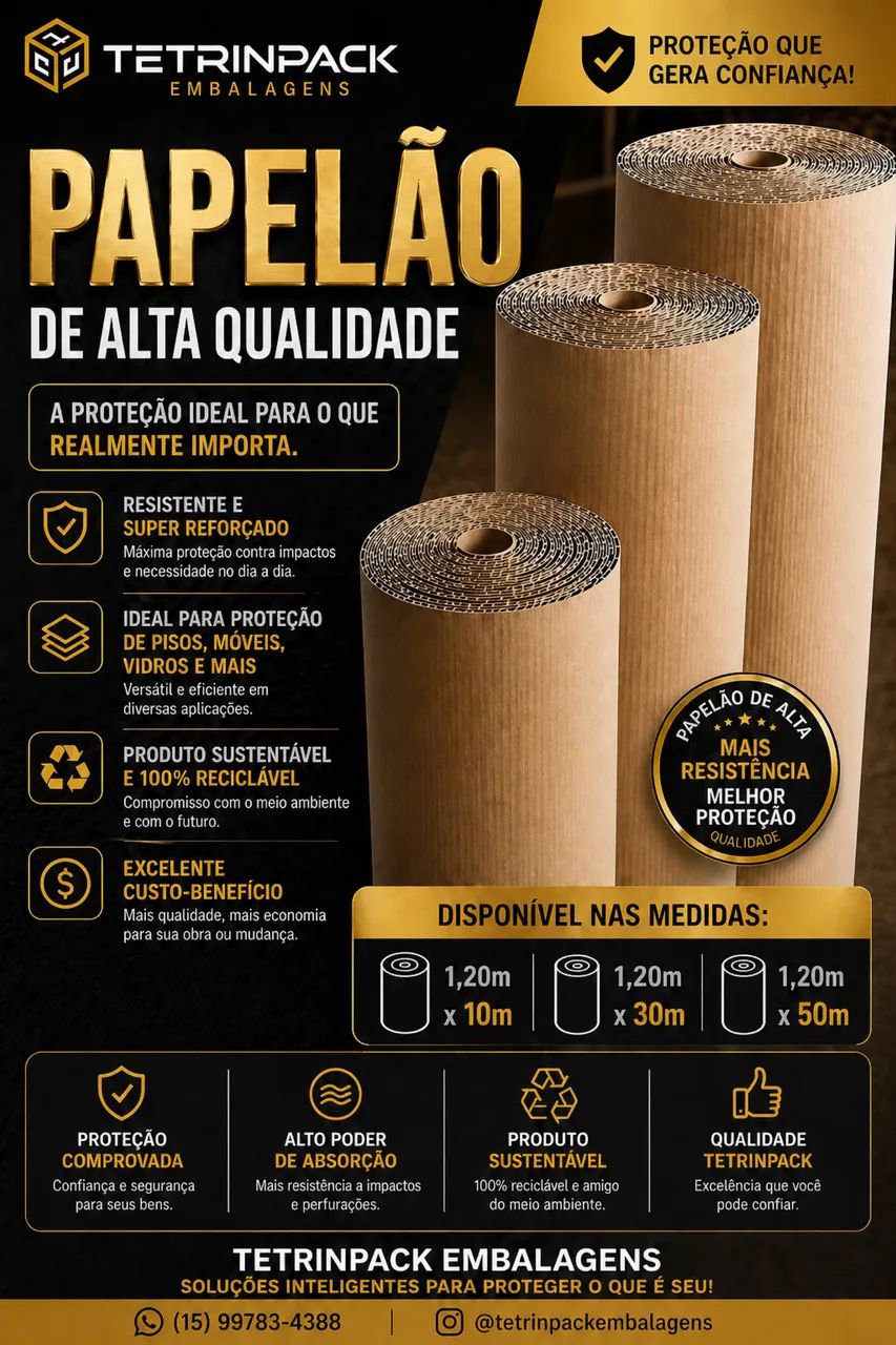 Papelão Ondulado Direto da Fábrica 