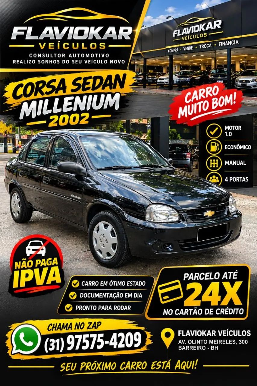 Chevrolet Corsa CORSA WIND 1.0 MPF/MILLENIUMI/ EFI 4P 2002
