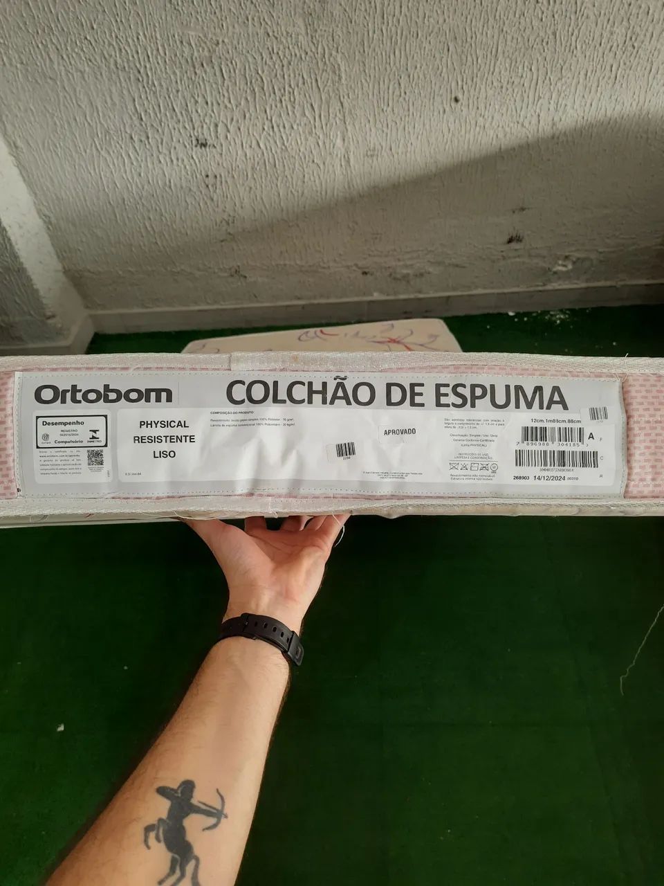 Colchão de solteiro ortobom espuma - Foto 4