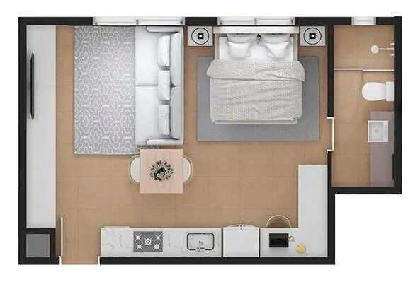 Apartamento 1 quarto Pantanal Florianópolis Lino Tomaz Peres Top Residence - Foto 2