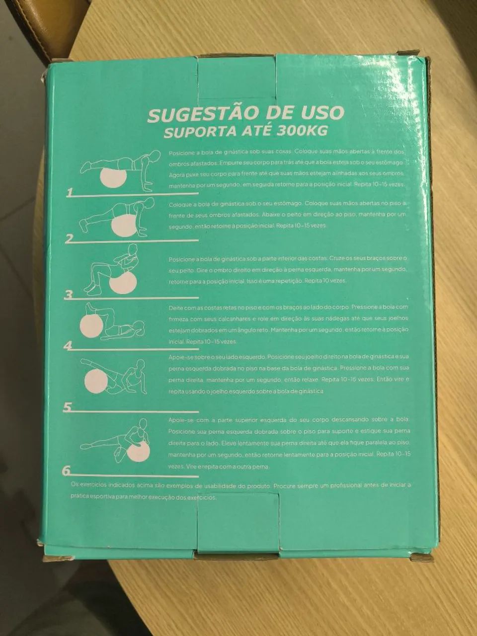 Bola de ginástica Pilates 65cm OXER - Foto 2
