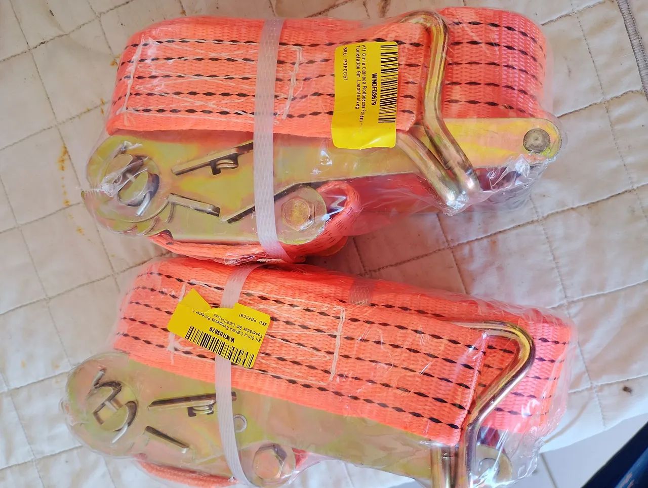 Cinta catraca para transporte de carga  até 5 toneladas, nova - Foto 4