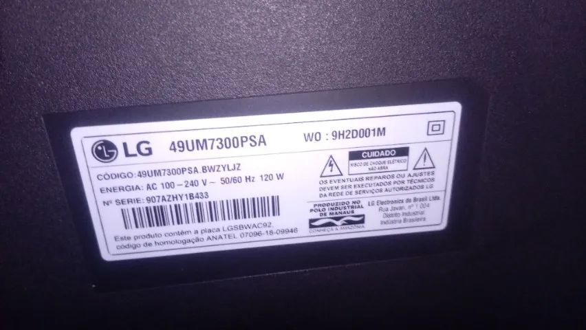 TV LG 49'