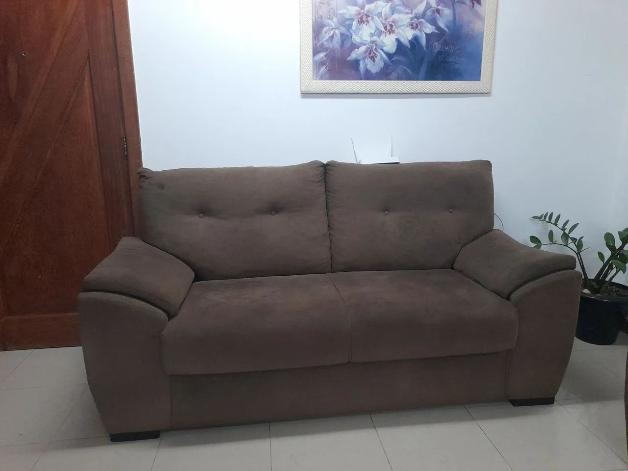 Vendo 2 sofás 2 e 3 lugares ótimo estado no precinho  - Foto 2